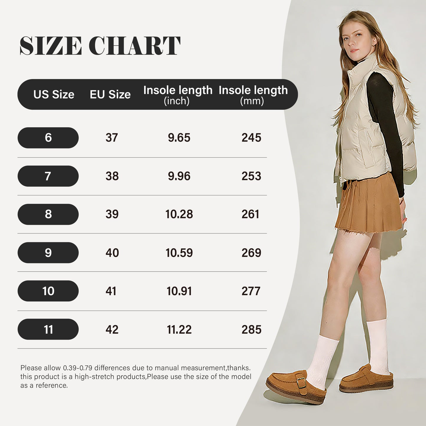 FunkyMonkey Women Suede Mules Low Block Heel Cork Footbed Casual Shoes