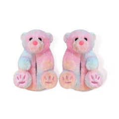 Animal-Shaped Plush Indoor Slippers Cozy Warm Cotton Slippers