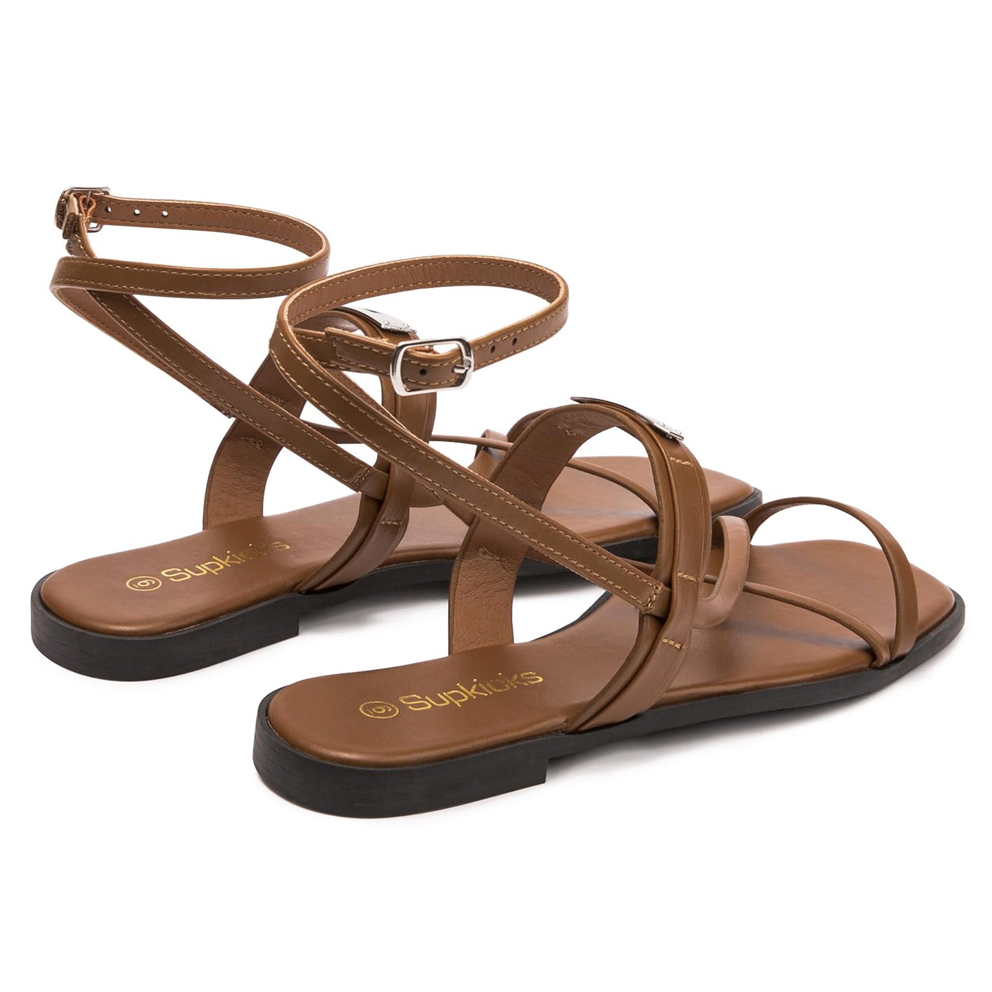 Women's Lace-Up Strappy Flat Sandals Ankle Tie Gladiator