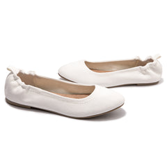 Velva - White - Women's Slip On Ballet Flat