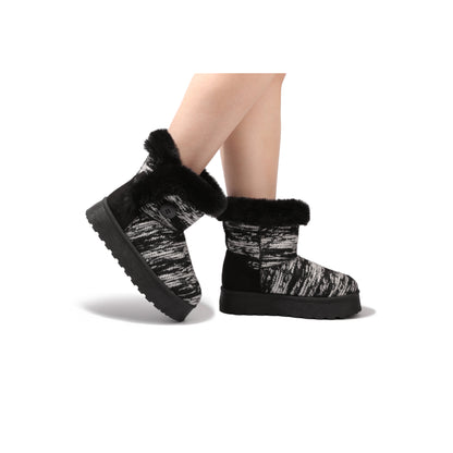 Western Inspired Women Winter Boots Warm Cozy