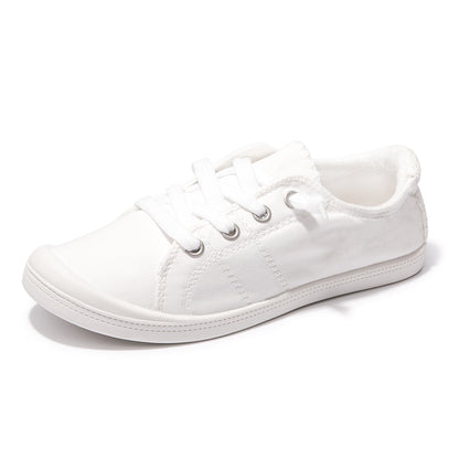 Classic Women's flat Canvas shoes - Lightweight Non-Slip Sneakers