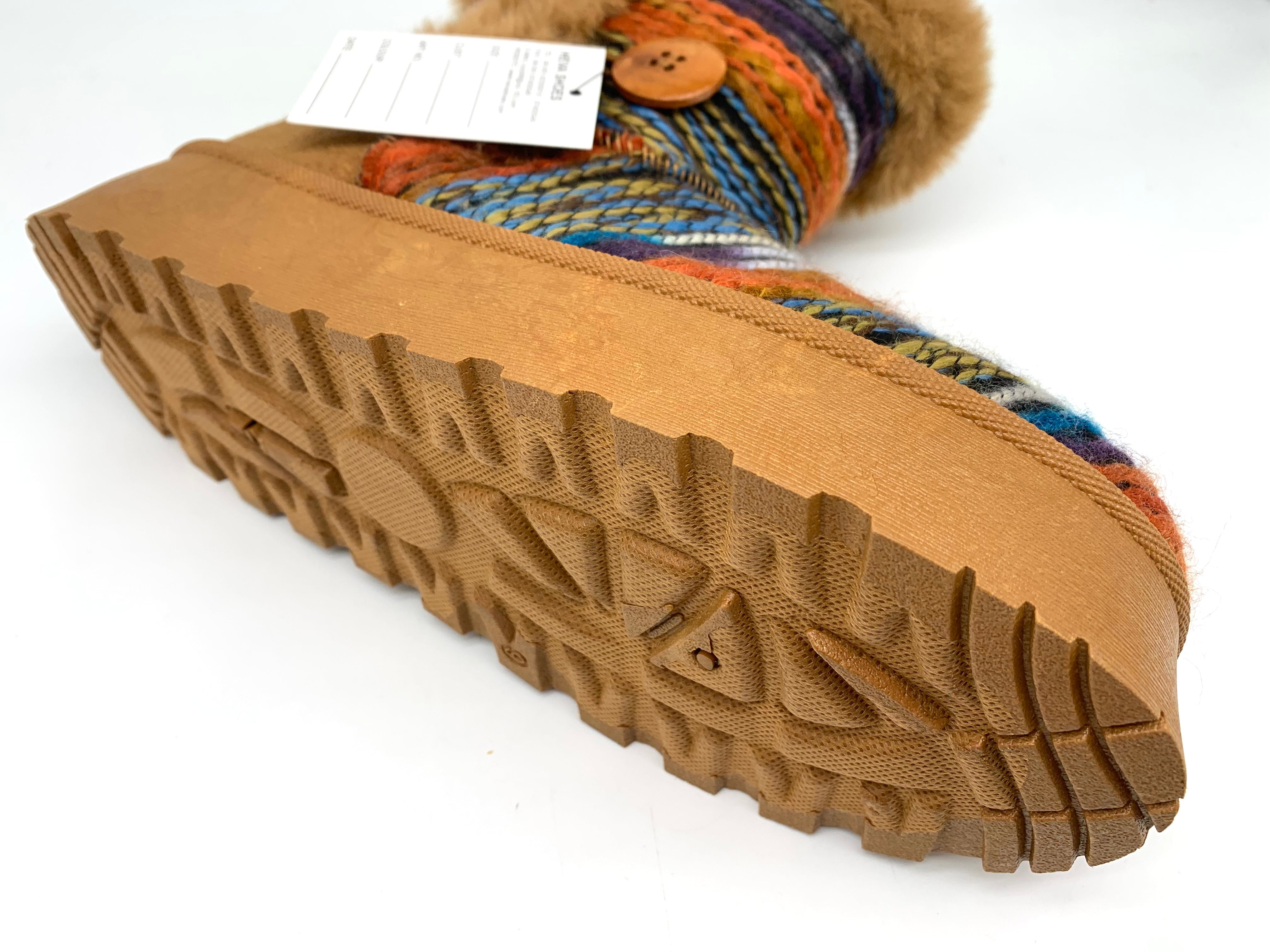 Snow boots - Warm winter footwear with button details