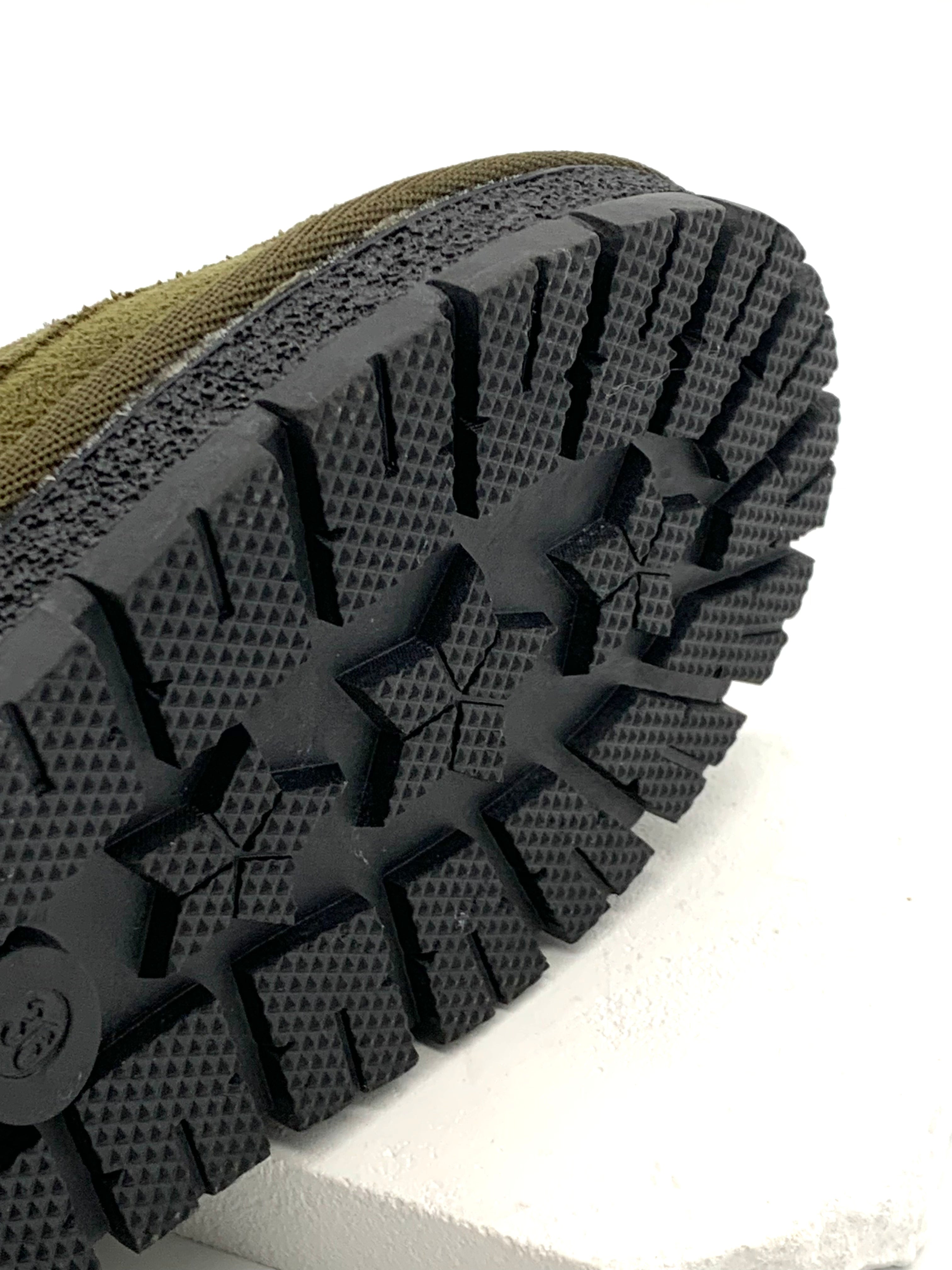 Men's Military Green Fleece - Lined Hiking Sneakers with Anti - Slip Rubber Sole, Comfortable & Stylish for Outdoor Activities