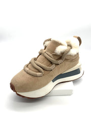 Winter warm fashion model plush lining suede sneakers shoes