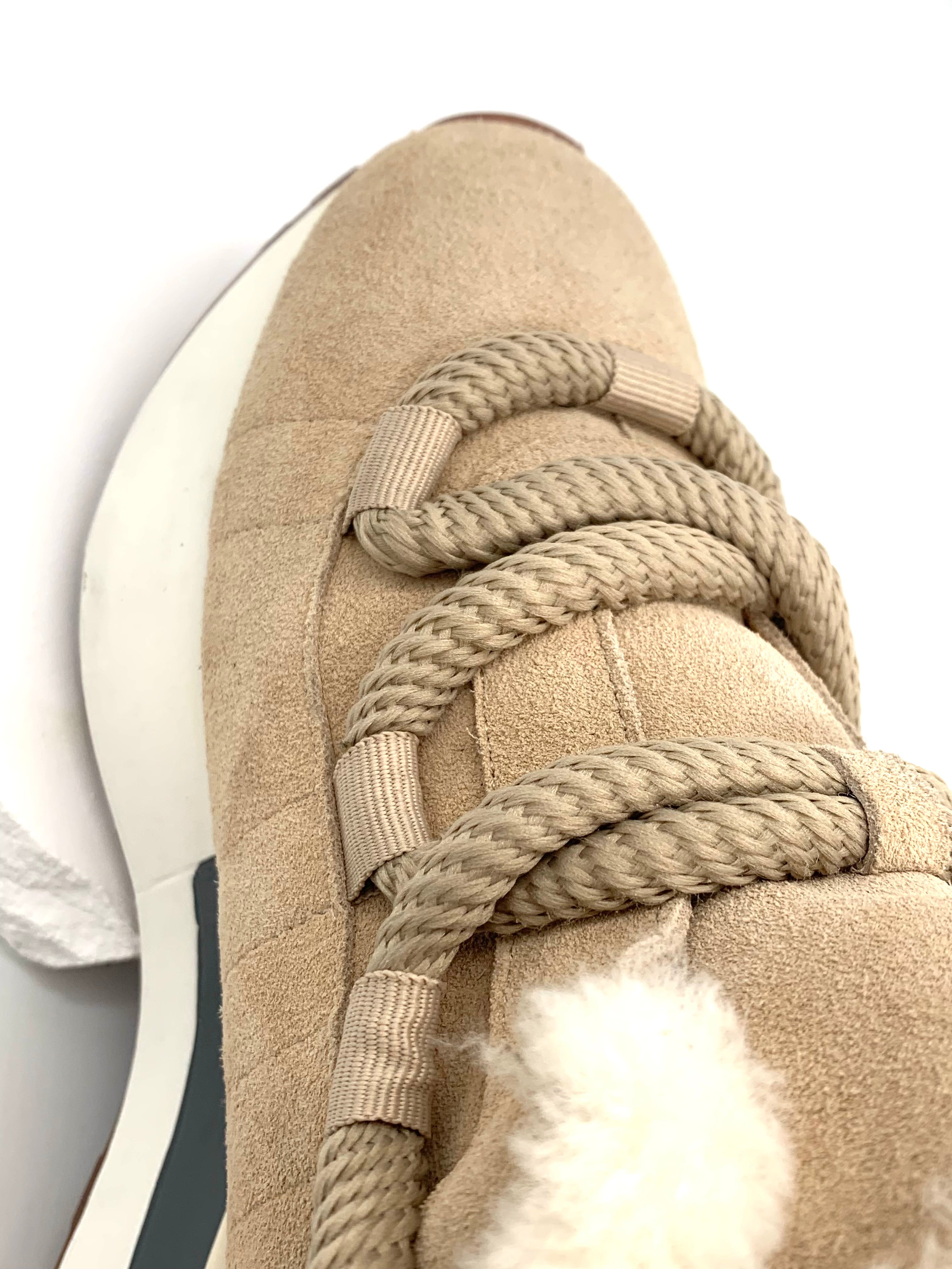 Winter warm fashion model plush lining suede sneakers shoes