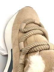 Winter warm fashion model plush lining suede sneakers shoes