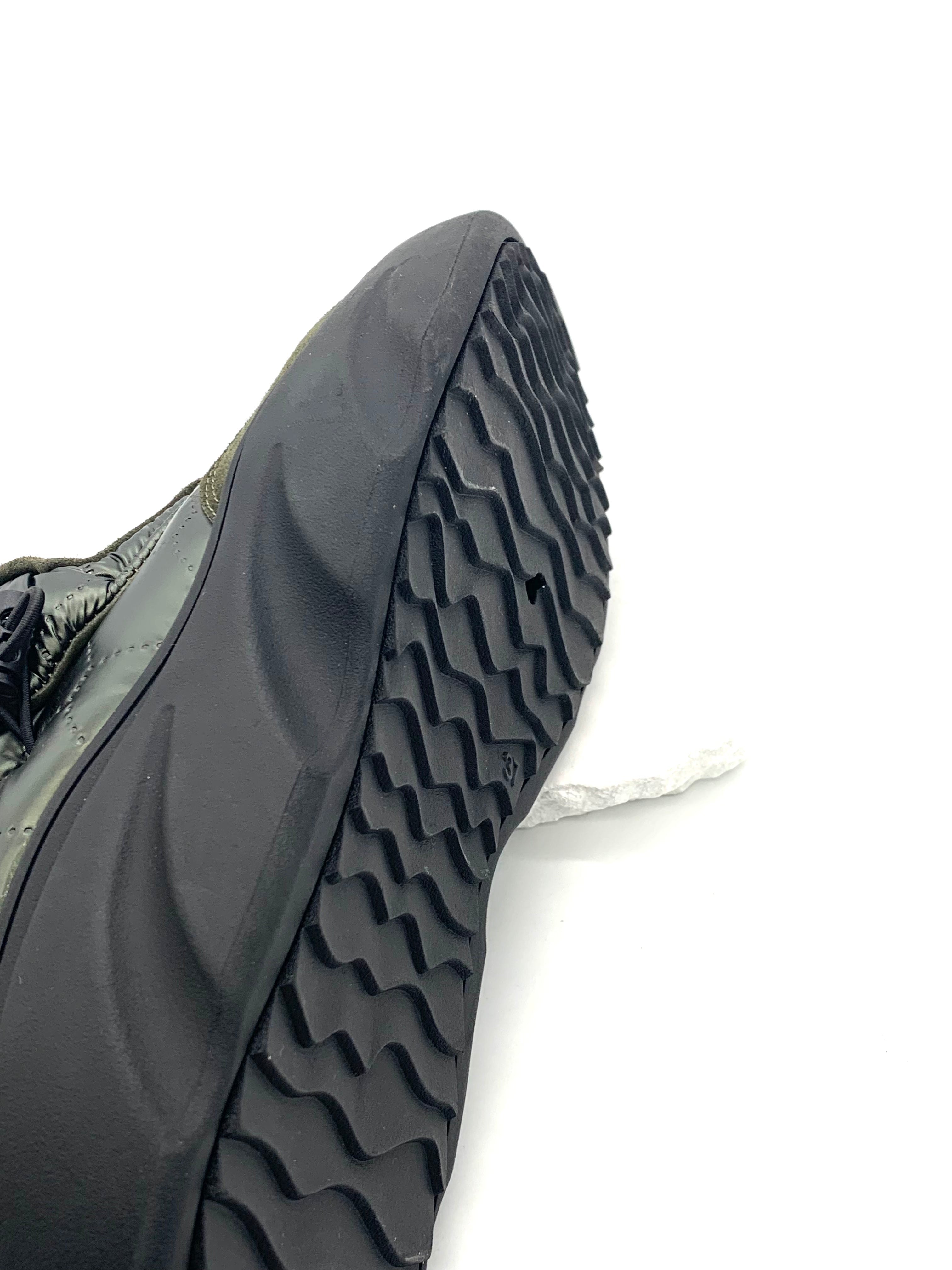 Women's Olive Green Winter Slip - On Sneakers, Warm Fleece - Lined, Velcro Strap Ankle Boots