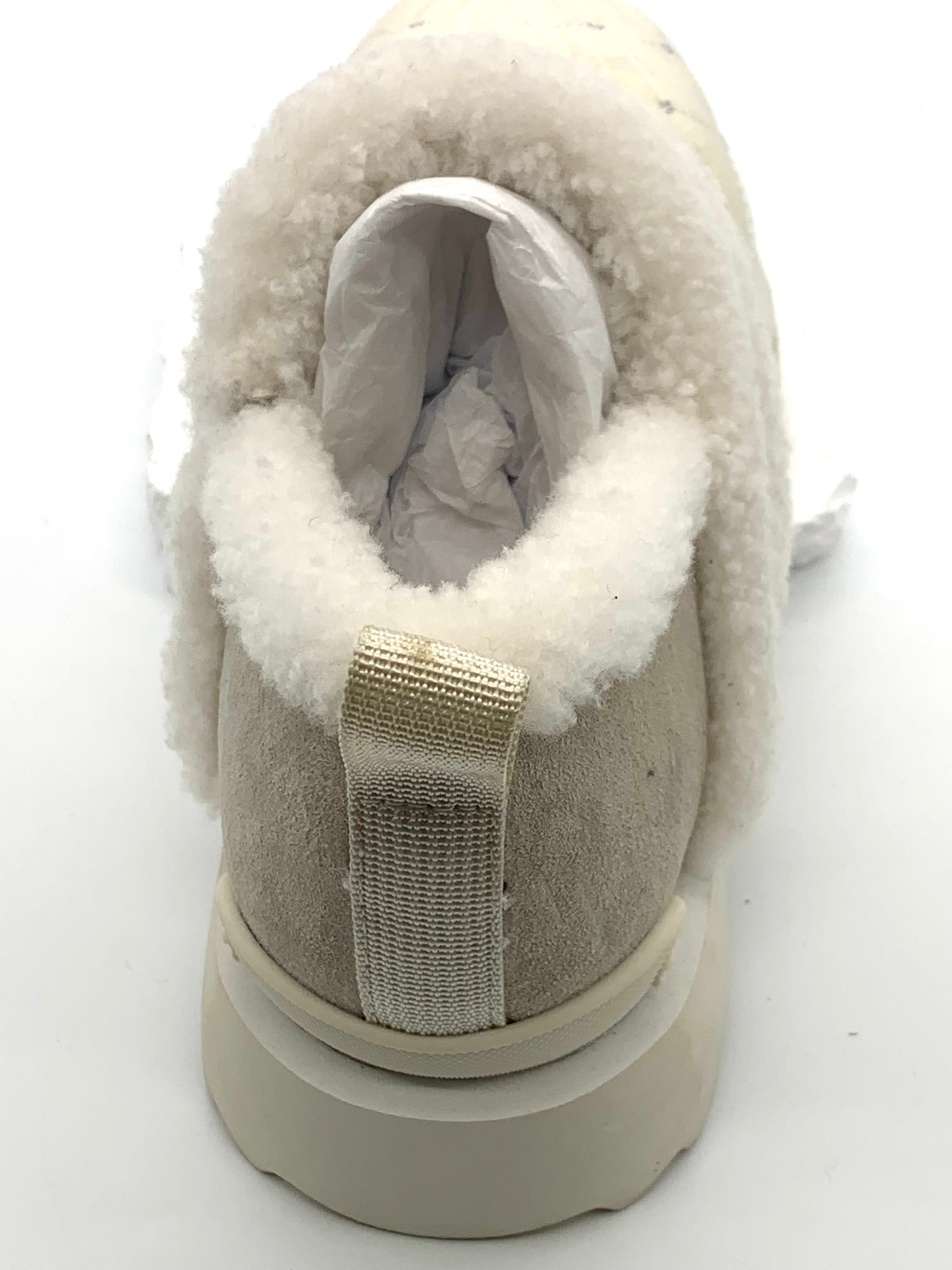 Women's Lace Embellished Non-Slip Slippers, Cozy Wool Lined Winter Warm Shoes with Rhinestones
