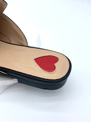 Leather Mules with Gold Accent - Timeless Elegant Vibe on Your Feet