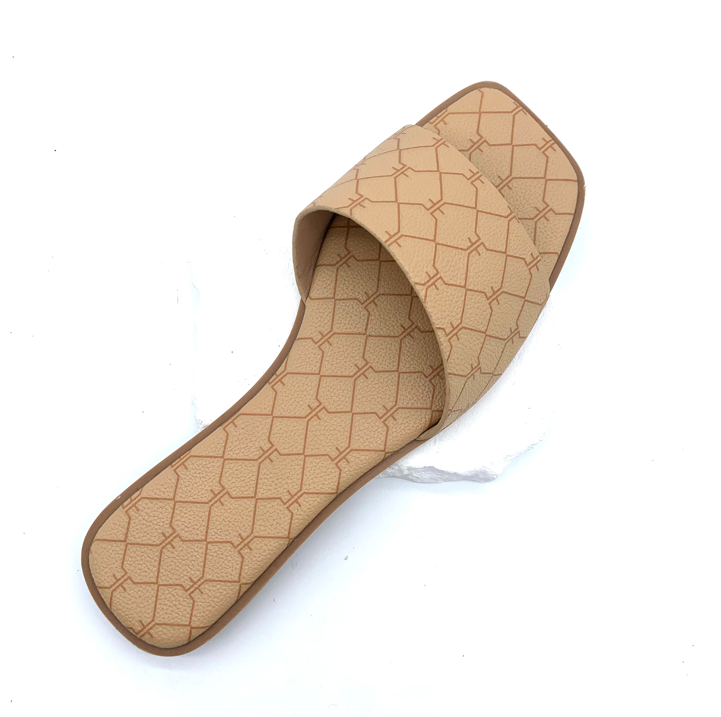 Geometric Patterns - Flower Slippers - Stylish modernity on your feet