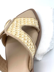 Woven Square - Toe Slides - South French Laziness on Your Feet