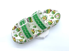 Avocado Themed Double Strap Slides - Start Summer Fun