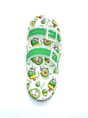 Avocado Themed Double Strap Slides - Start Summer Fun