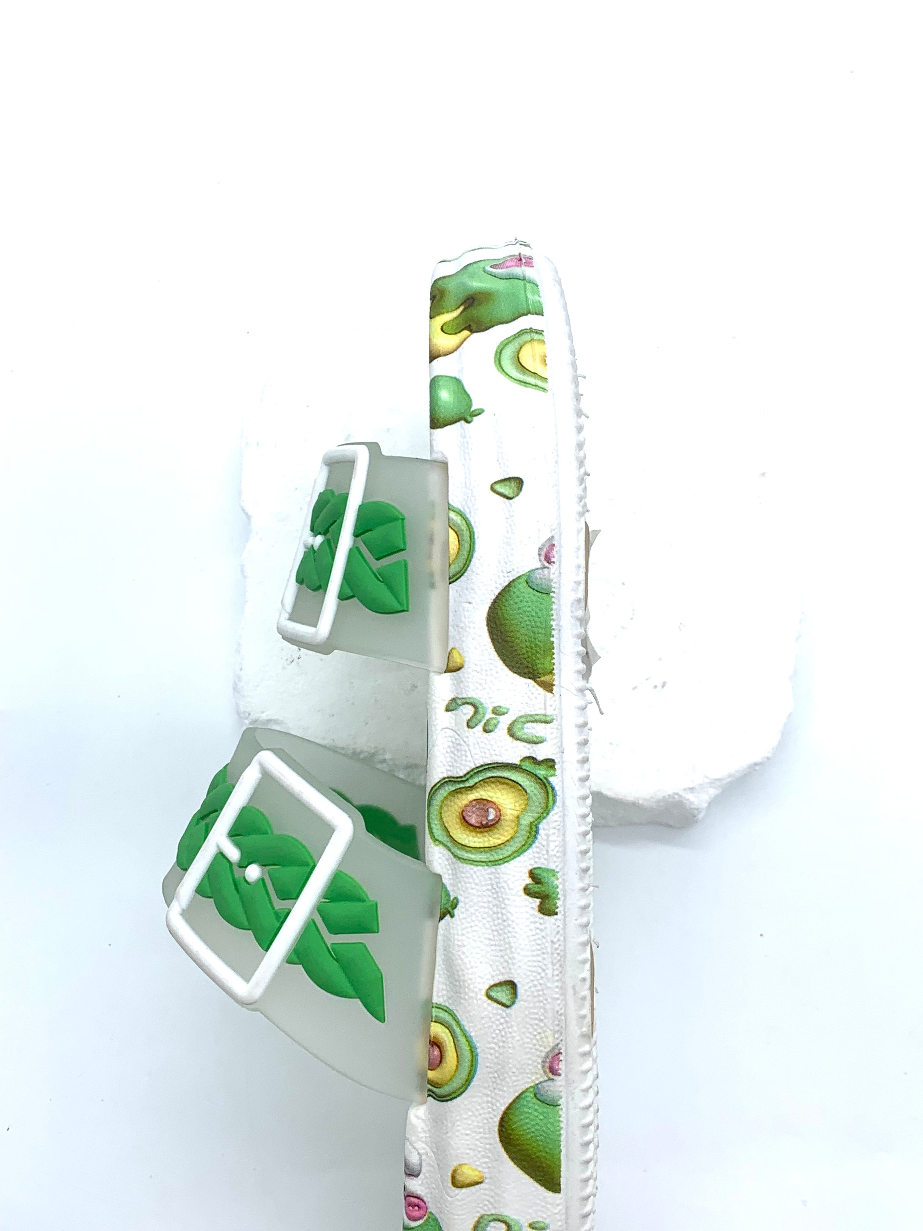 Avocado Themed Double Strap Slides - Start Summer Fun