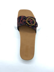 Women's Ethnic Metal Buckle Sandals