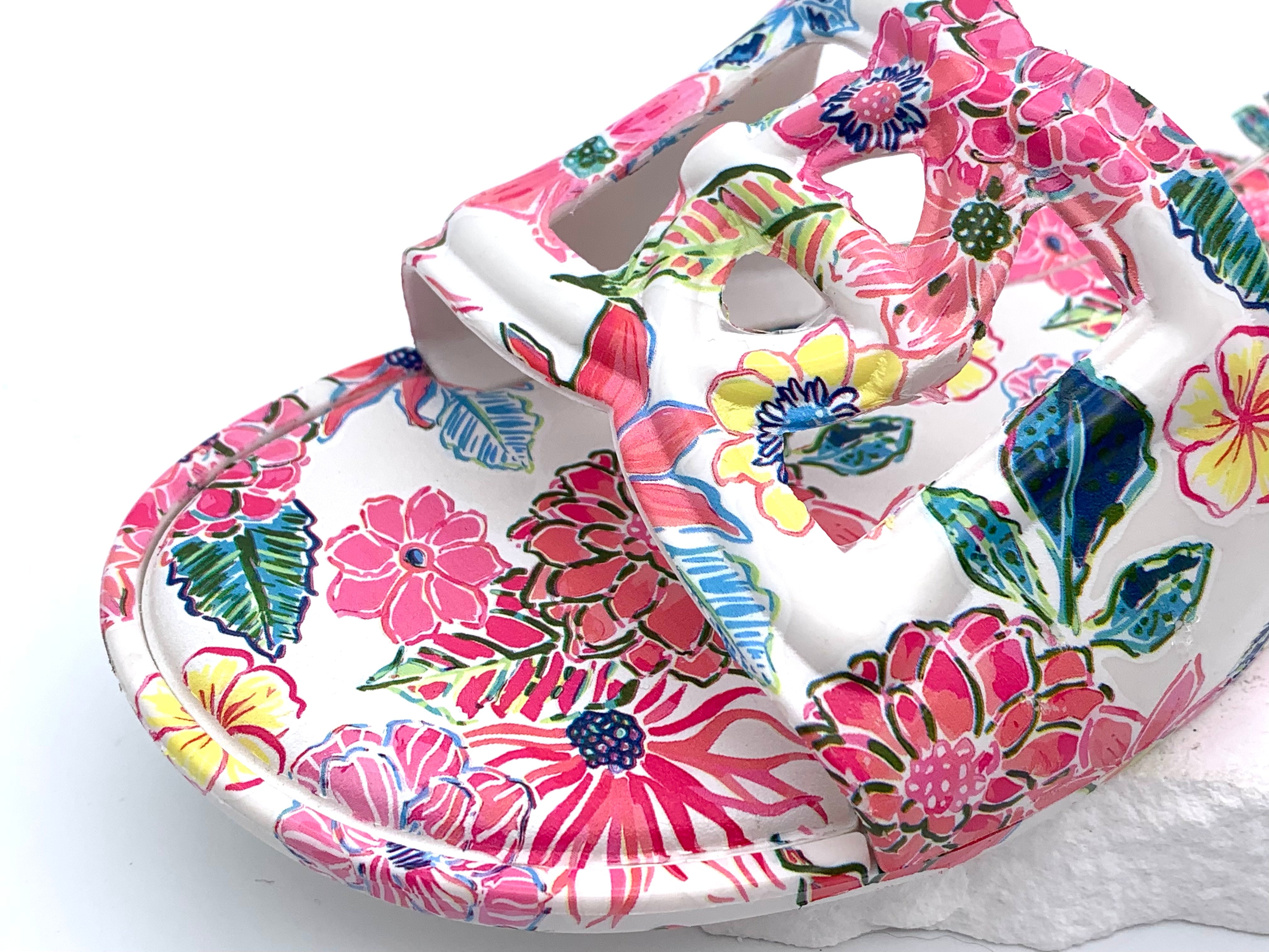 Women's Floral Slides - Summer Comfort and Style