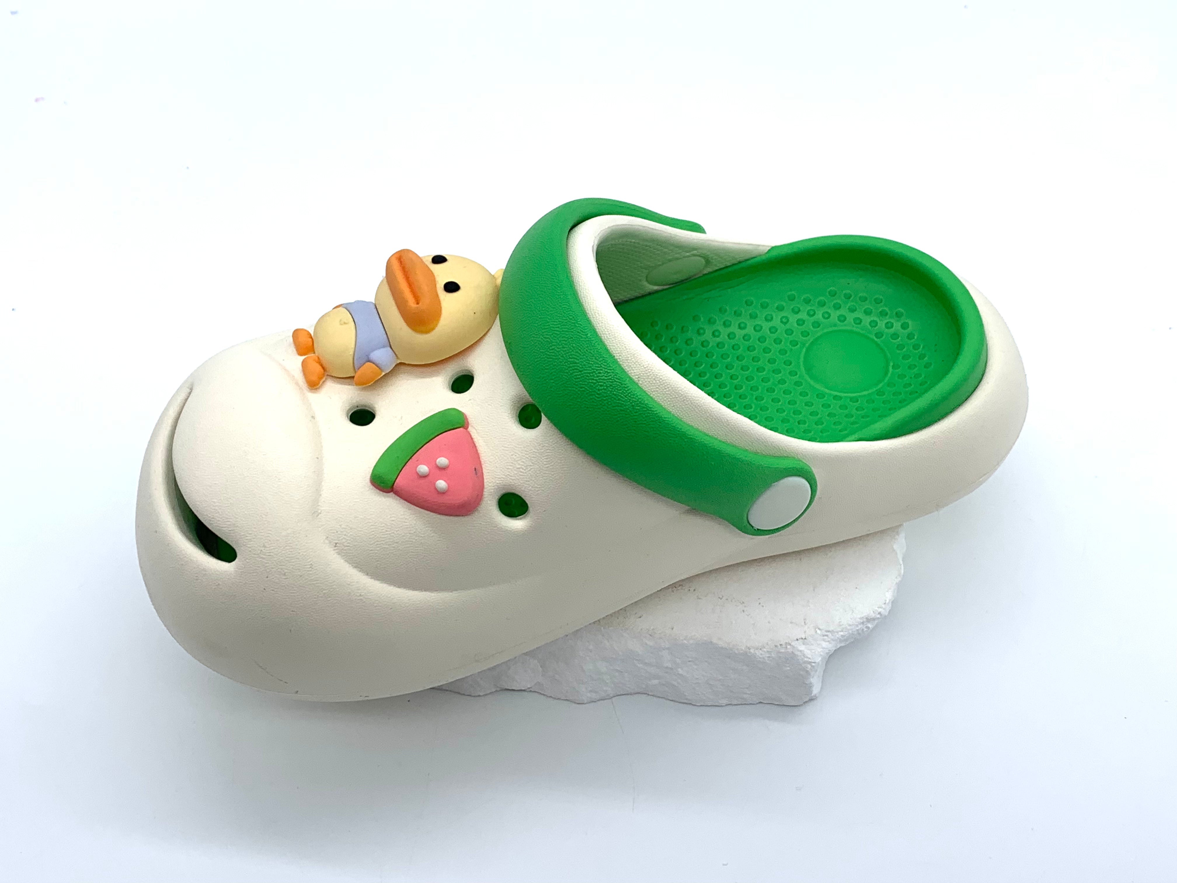 Children's Cartoon Duck Clogs Shoes - Cute and Comfortable Non-slip Shoes for Toddlers-green