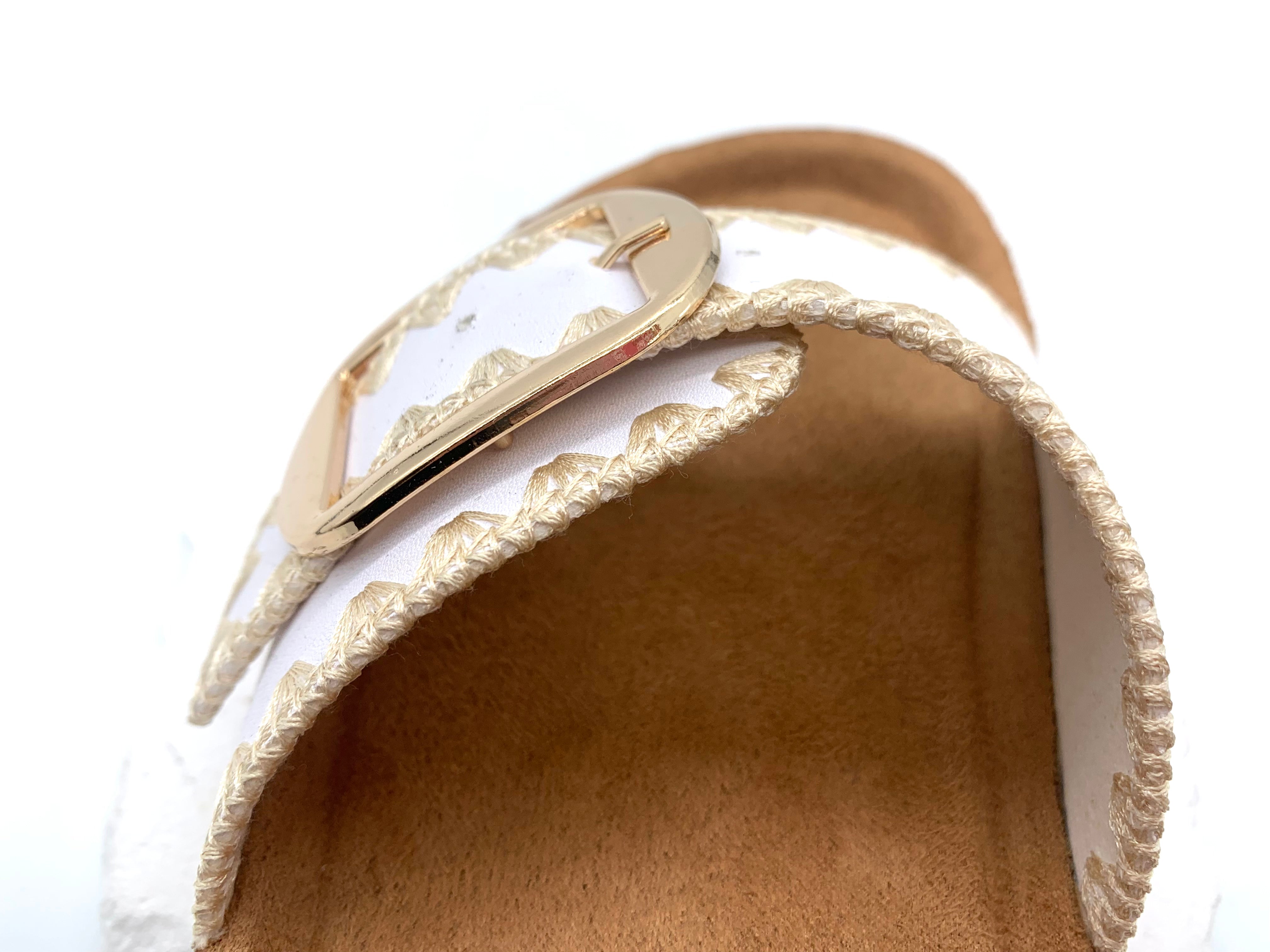 Chic and Comfortable Women's Buckle Embellished Sandals