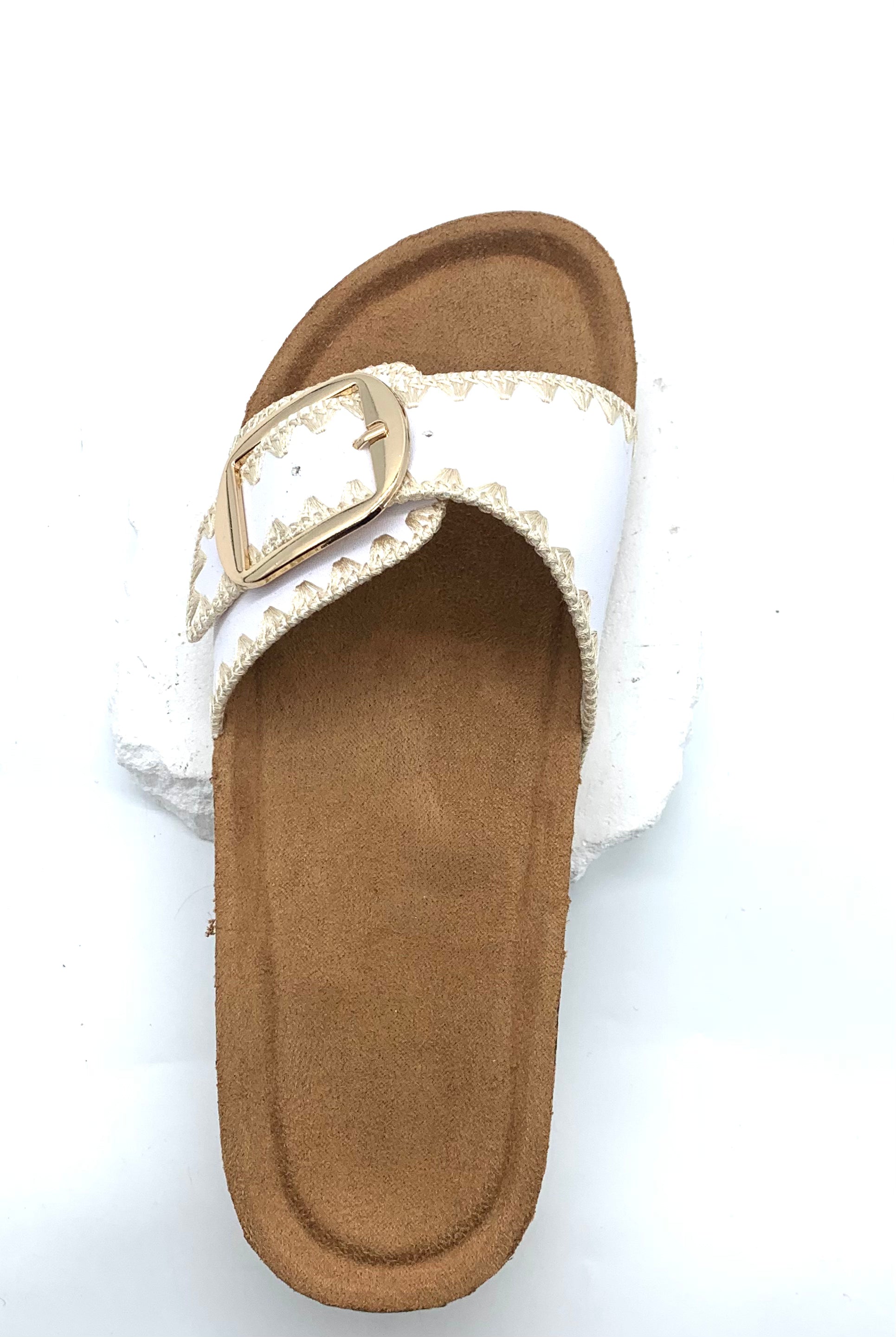 Chic and Comfortable Women's Buckle Embellished Sandals