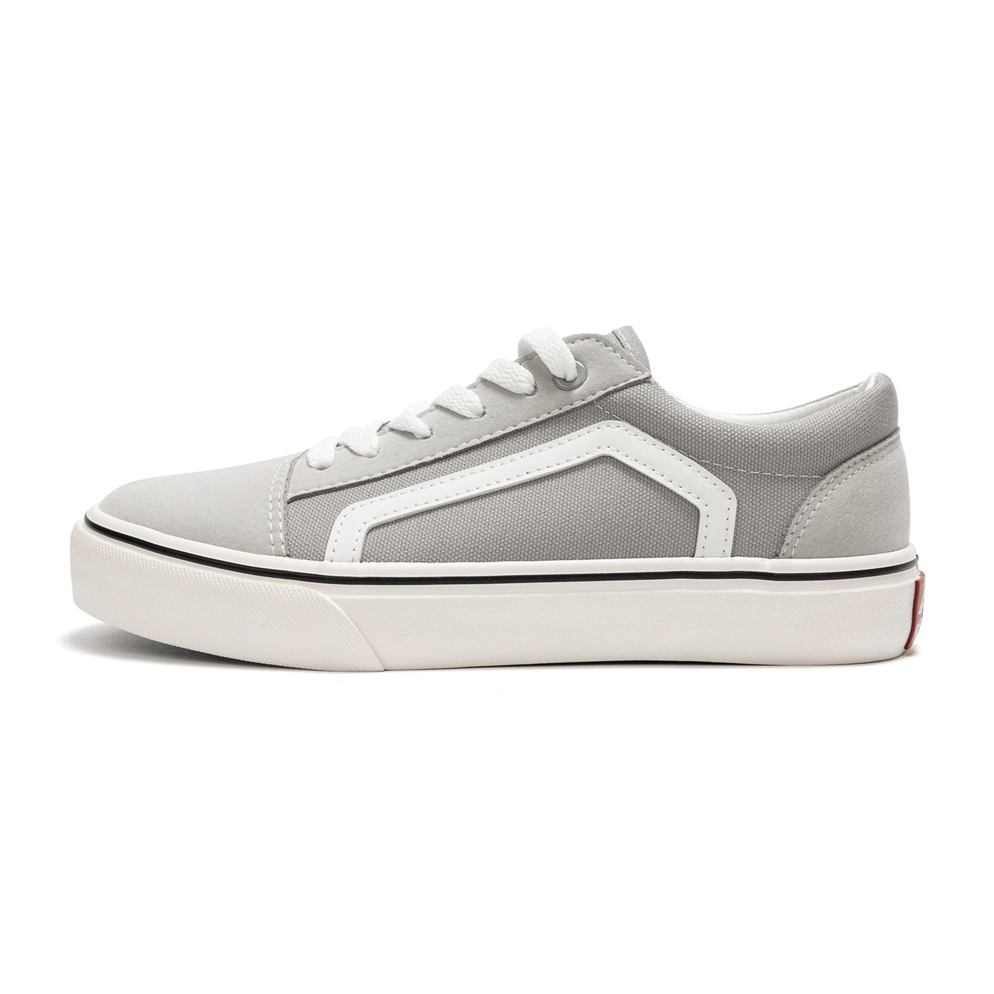 Women's Canvas Sneakers Faux Leather Low Top Casual Walking Shoes