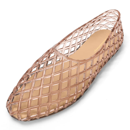Premium Soft Jelly Mesh Flats Breathable Summer Beach Ballet Sandals