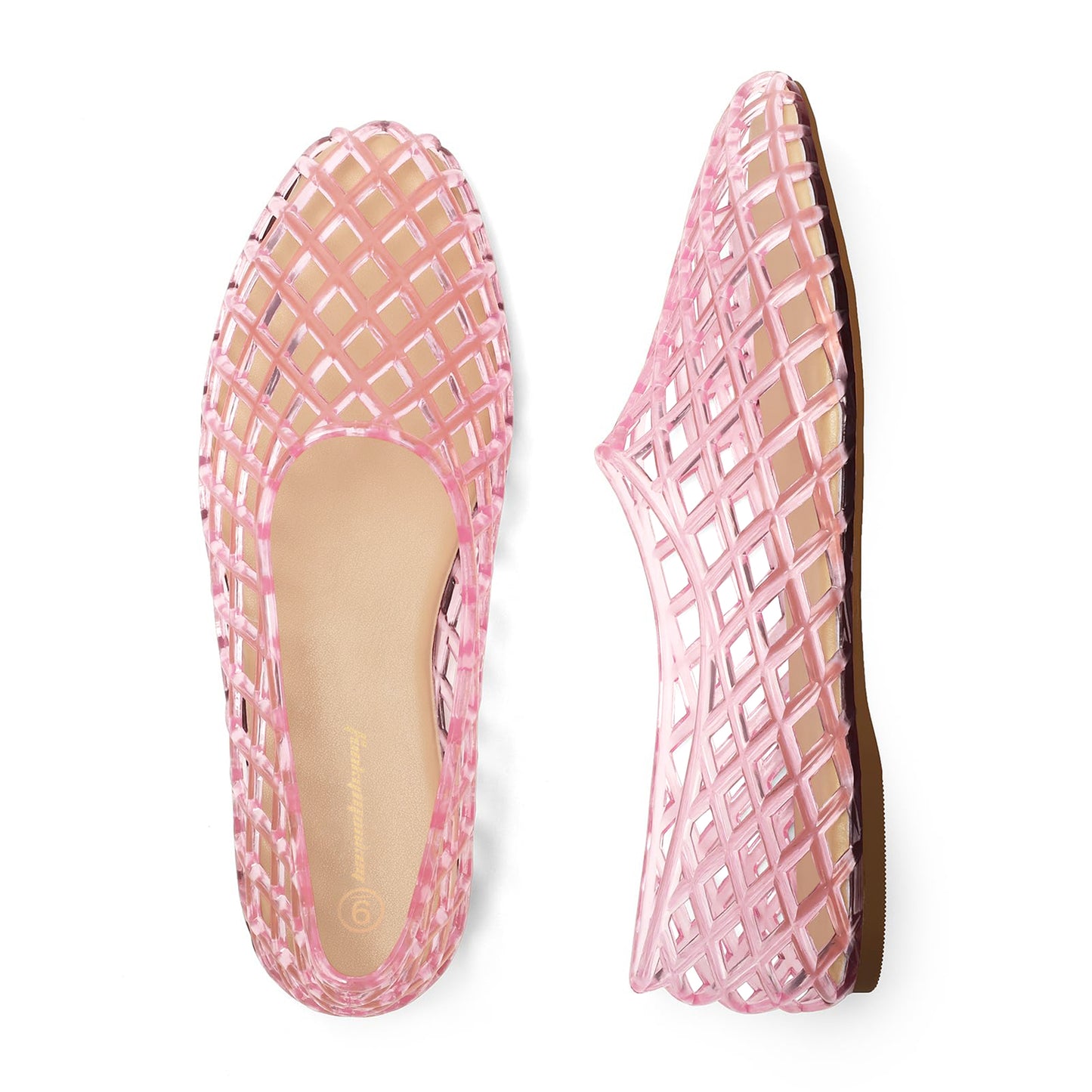 Premium Soft Jelly Mesh Flats Breathable Summer Beach Ballet Sandals