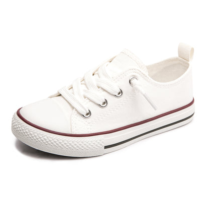 Boy Girls Low Top Canvas Shoes Casual Non-Slip Sneakers
