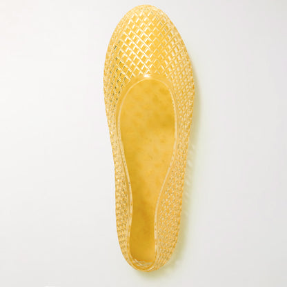 Women’s Jelly Mesh Ballet Flats – Breathable Clear PVC Slip-On Sandals | Lightweight Water-Friendly Summer Shoes