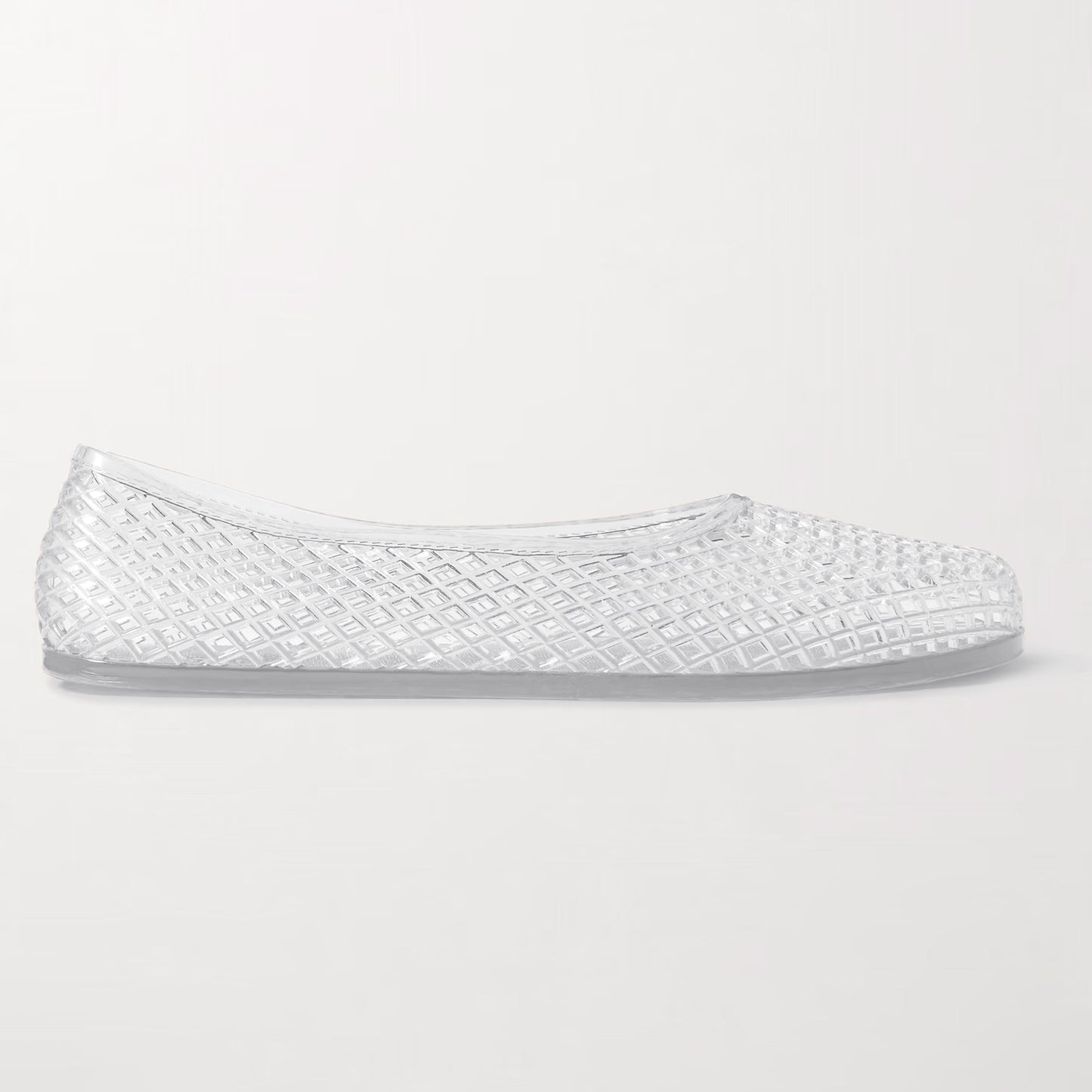 Women’s Jelly Mesh Ballet Flats – Breathable Clear PVC Slip-On Sandals | Lightweight Water-Friendly Summer Shoes