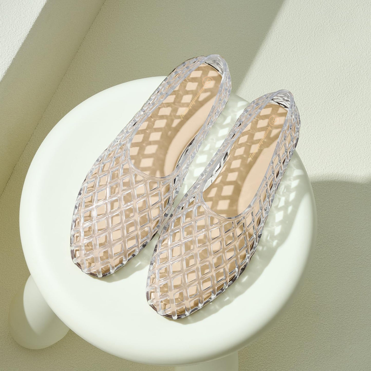 Premium Soft Jelly Mesh Flats Breathable Summer Beach Ballet Sandals