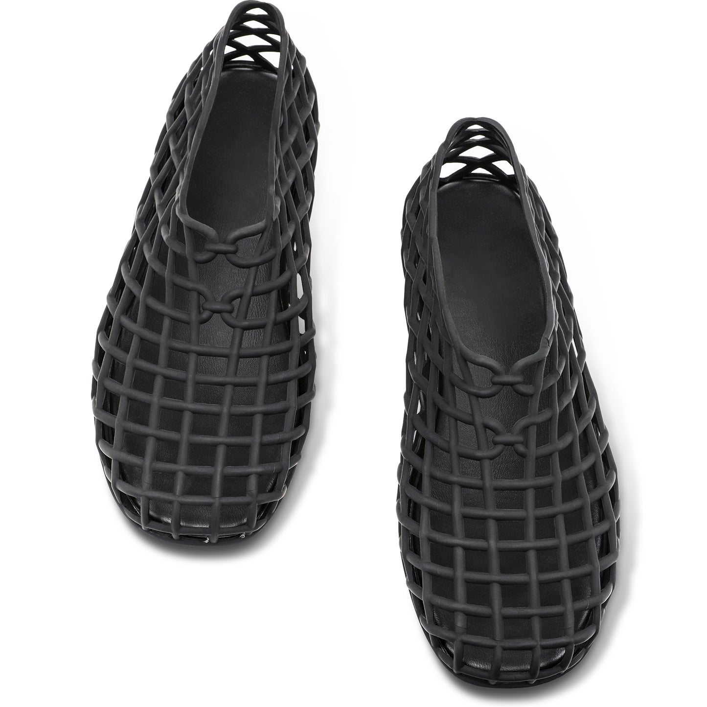 Soft Black Mesh Ballet Flats – Slip-On Chic Comfort Sandals