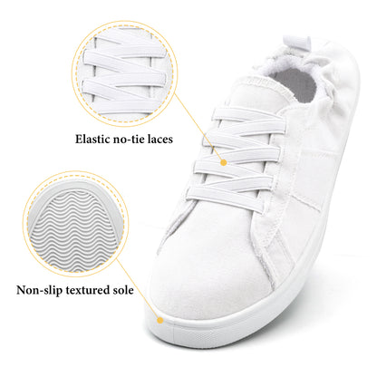 Soft Canvas Slip-On Sneakers – Lightweight Comfort non-slip Shoes