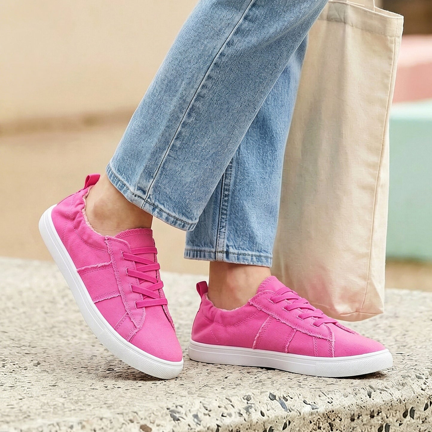 Soft Canvas Slip-On Sneakers – Lightweight Comfort non-slip Shoes