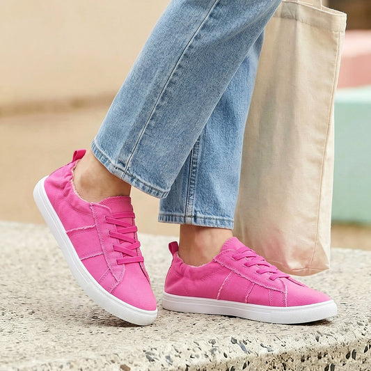 Soft Canvas Slip-On Sneakers – Lightweight Comfort non-slip Shoes