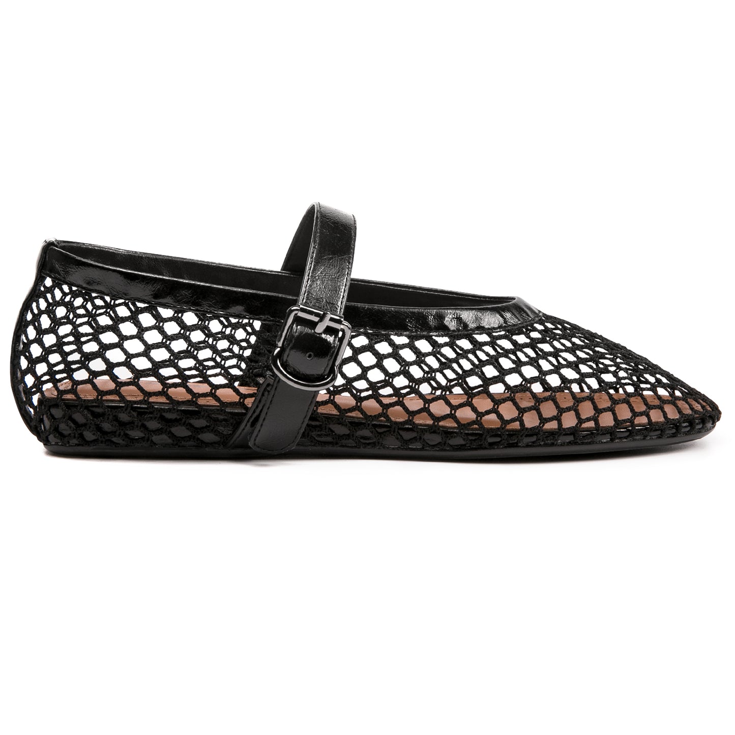 Women’s Mesh Mary Jane Ballet Flats Buckle Strap Comfort Shoes