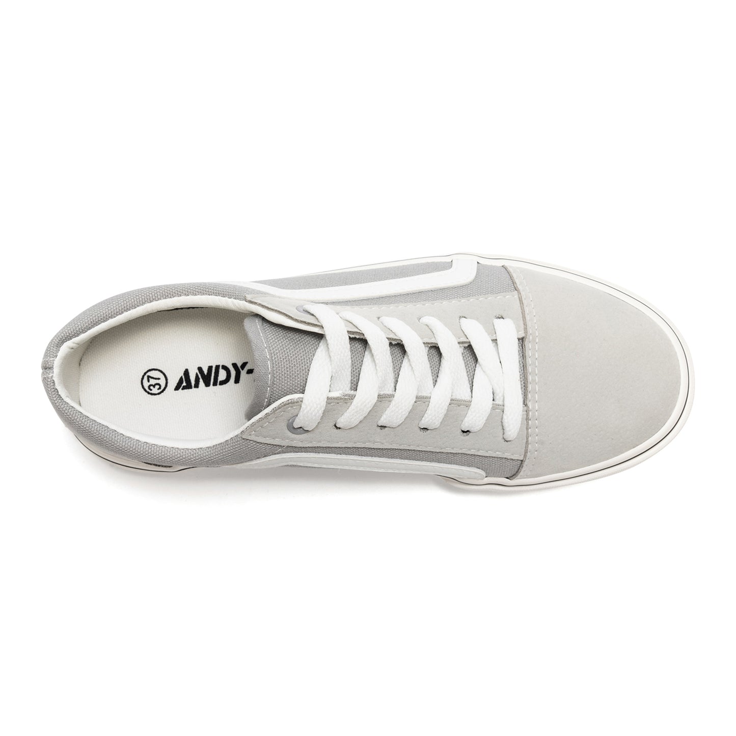 Women's Canvas Sneakers Faux Leather Low Top Casual Walking Shoes