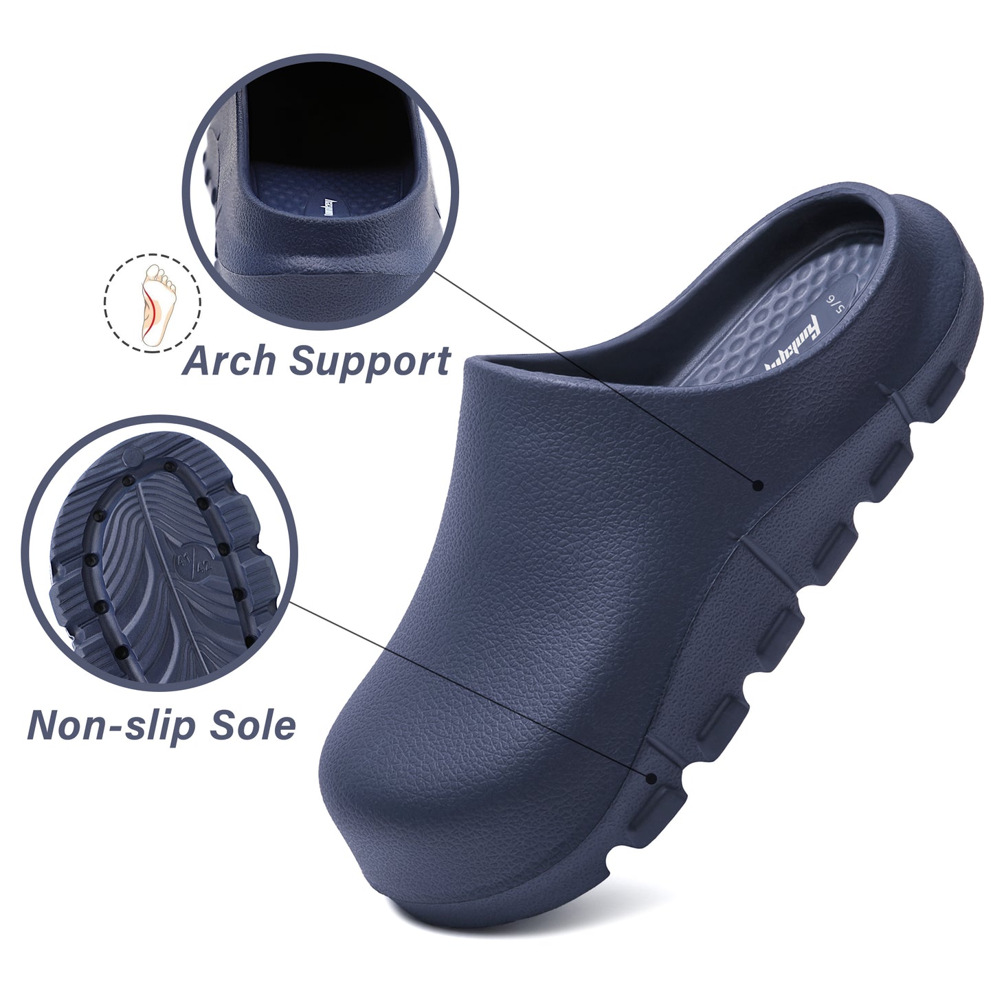Women EVA Lightweight Clogs Slip-On Waterproof Garden Sandals