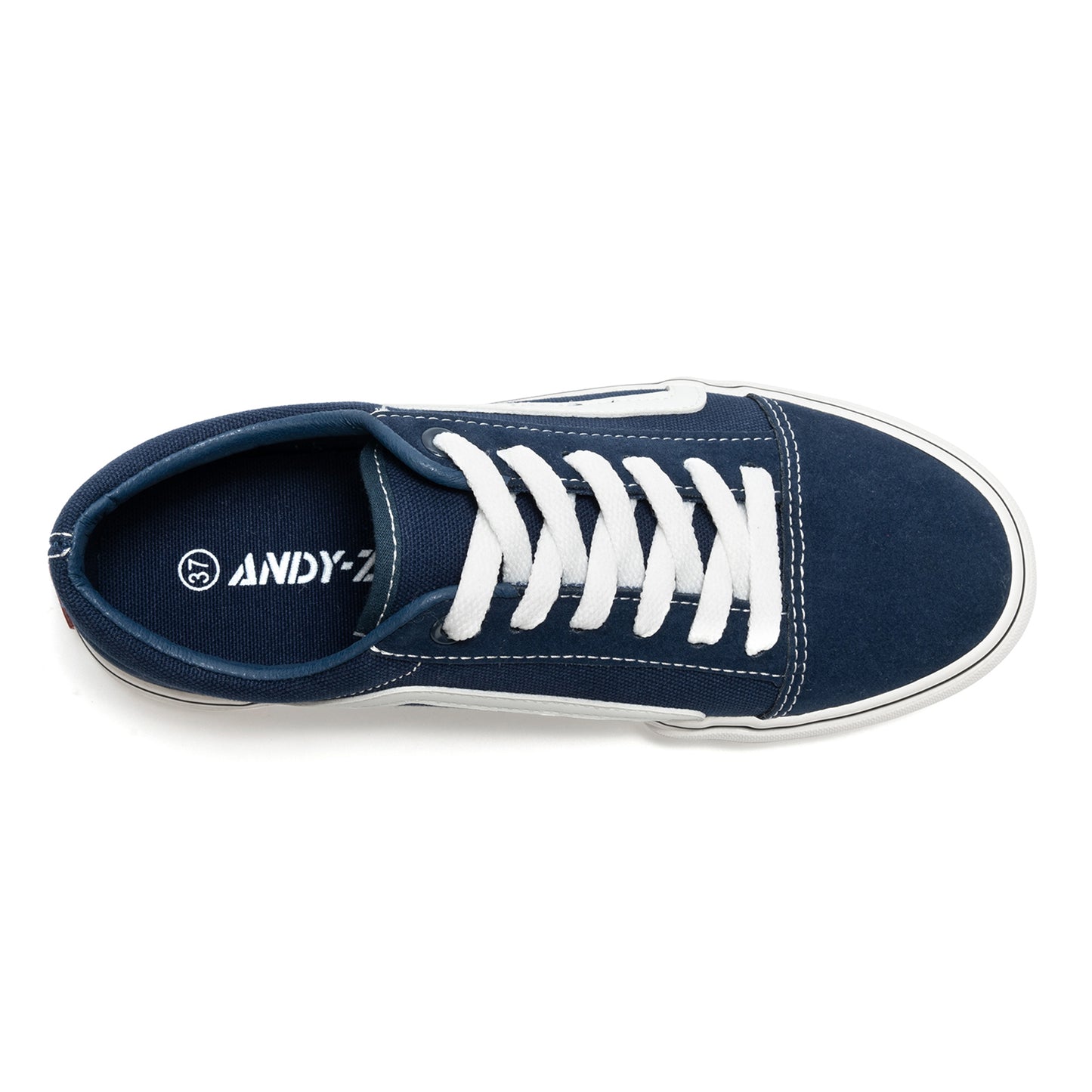 Women's Canvas Sneakers Faux Leather Low Top Casual Walking Shoes