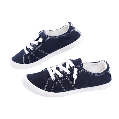 Classic Women's flat Canvas shoes - Lightweight Non-Slip Sneakers