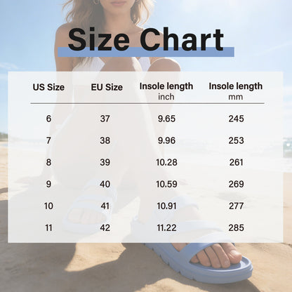 Women EVA Double Strap sandals summer platform shoes