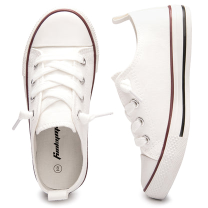 Boy Girls Low Top Canvas Shoes Casual Non-Slip Sneakers