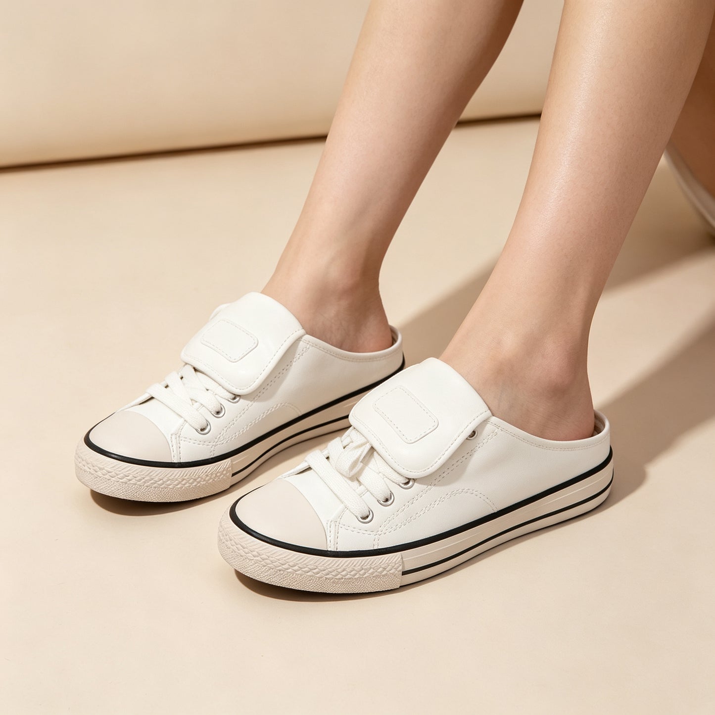 Women Mule Sneakers Slip-On Backless Casual Spring/Summer collection