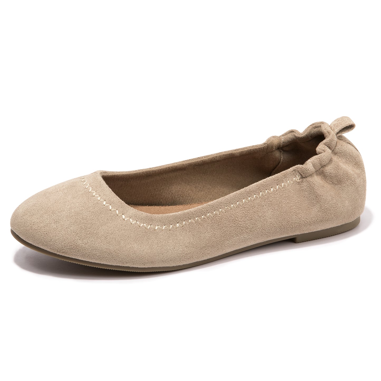 Women suede Ballet Flats Comfortable Slip-On Shoes