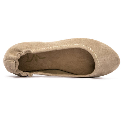 Women suede Ballet Flats Comfortable Slip-On Shoes