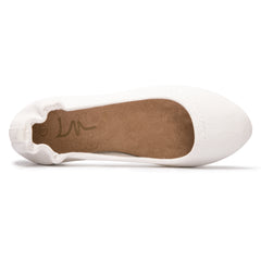 Velva - White - Women's Slip On Ballet Flat